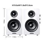 Bluetooth 5.0 Bookshelf Speakers with Surround Sound