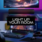 RGB Gaming Soundbar with SuperWide Tech and Bluetooth