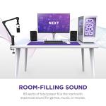 NZXT Relay Bookshelf Gaming Speakers - 80 Watts