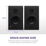 NZXT Relay Bookshelf Gaming Speakers - 80 Watts