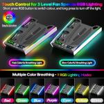 PS5 Stand with Cooling, Charging, and RGB Lighting