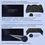 MoKo Wireless Mini Keyboard for PS5 Controller