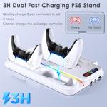 PS5 Cooling Station with Dual Controller Charger