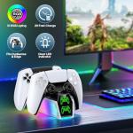 PS5 Controller Charging Station with RGB Lights