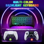 TiMOVO RGB Wireless Chatpad for PS5 Controller