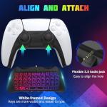 TiMOVO RGB Wireless Chatpad for PS5 Controller