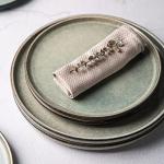 AmorArc Set of 6 10.5 Inch Ceramic Plates