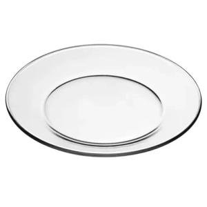 Libbey Crisa Moderno Clear Dinner Plates, Set of 12