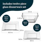 Libbey Tempo 12-Piece Dinnerware Set for 4