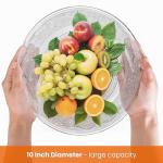 Elsjoy 6 Pack Clear Large Glass Dinner Plates