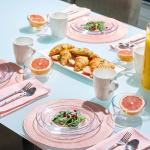 12pc Clear Glass Dinnerware Set for Every Occasion