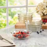 12pc Clear Glass Dinnerware Set for Every Occasion