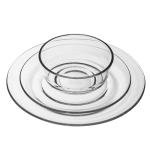 12pc Clear Glass Dinnerware Set for Every Occasion