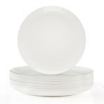 Hakeemi 12-Piece Scratch-Resistant Glass Dinner Plates
