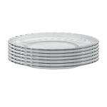 Duralex 9-Inch Glass Paris Dinner Plates - Set of 6