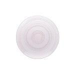 Pink Hobnail Glass Dinner Plates Set of 4