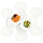 Hakeemi 12-Piece Scratch-Resistant Glass Dinner Plates
