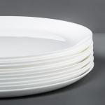 Set of 8 Microwave & Dishwasher Safe Glass Plates