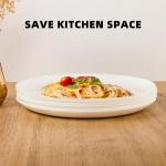 Set of 8 Microwave & Dishwasher Safe Glass Plates