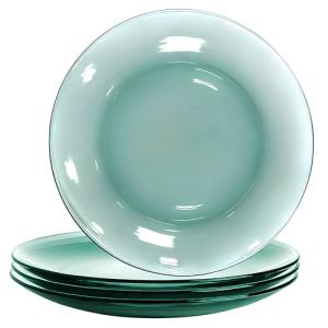 Cobalt Glass Dinner Plates - Set of 4