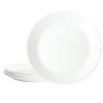 Gibson Home 10-Inch Opal Glass Dinnerware Set