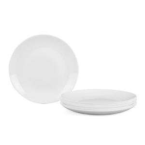 LaGlint 10.5” Lightweight Opal Glass Dinner Plates Set
