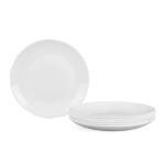 LaGlint 10.5” Lightweight Opal Glass Dinner Plates Set