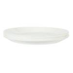Gibson Home 10-Inch Opal Glass Dinnerware Set