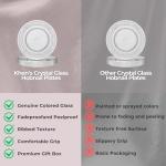 Khen Art Deco Vintage Crystal Glass Plates Set