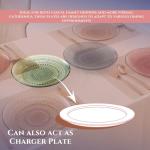 Khen Art Deco Vintage Crystal Glass Plates Set