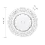 Khen Art Deco Vintage Crystal Glass Plates Set