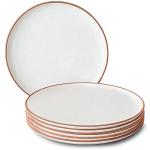 Mora Ceramic Dinner Plates Set of 6 - Vanilla
