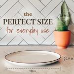 Mora Ceramic Dinner Plates Set of 6 - Vanilla