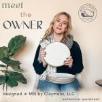 Mora Ceramic Dinner Plates Set of 6 - Vanilla