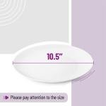 Set of 12 White Porcelain Dinner Plates