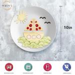 Wrova 10-Inch Unbreakable Wheat Straw Dinner Plates Set