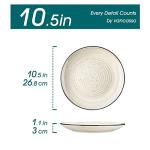 Vancasso Bonbon 10.5 Inch Dinner Plates Set of 6