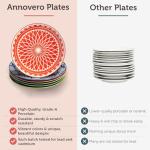 Colorful Boho Dinner Plates Set of 6
