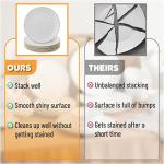 Set of 6 Gold-Trimmed Porcelain Dinner Plates