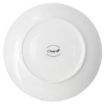 Elama 12-Piece White Porcelain Dinnerware Set
