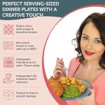 Colorful Boho Dinner Plates Set of 6