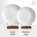 Wrova 10-Inch Unbreakable Wheat Straw Dinner Plates Set