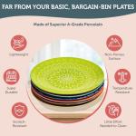 Colorful Boho Dinner Plates Set of 6