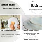 6-Piece Lightweight White Dinner Plates Set