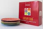 Colorful Boho Dinner Plates Set of 6