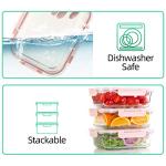 10-Pack Glass Meal Prep Containers with Airtight Lids