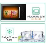 10-Pack Glass Meal Prep Containers with Airtight Lids