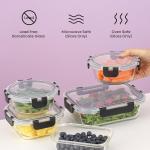 JoyJolt 24pc Glass Food Storage Containers Set