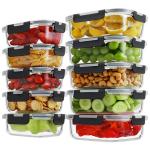 10 Pack BPA-Free Glass Meal Prep Containers