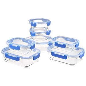 Glass Food Storage Containers Set - 14 Pieces